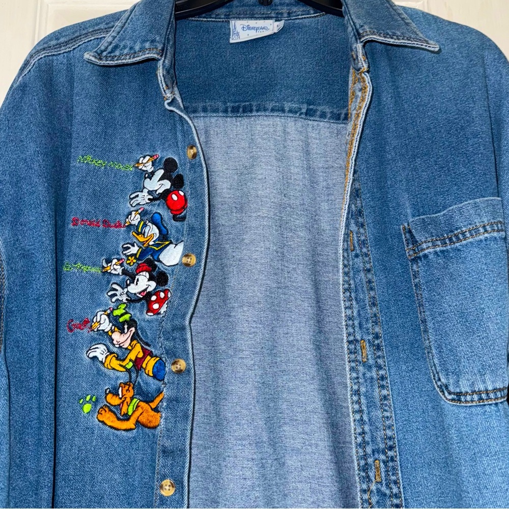 Disneyland Paris Vintage Denim Longsleeve Size Large